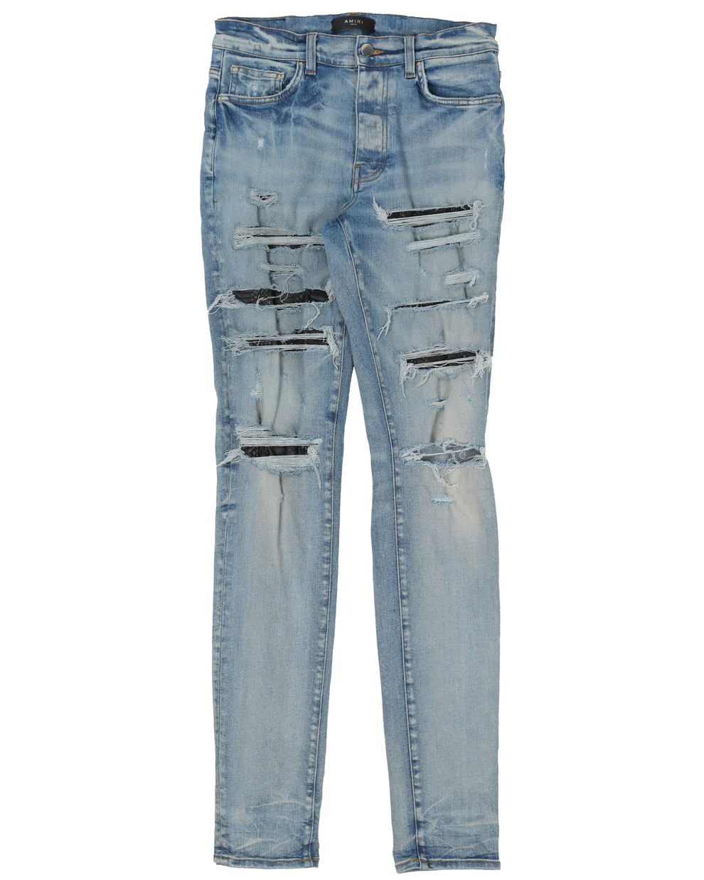 AMIRI CLAY INDIGO PYTHON PATCH THRASHER