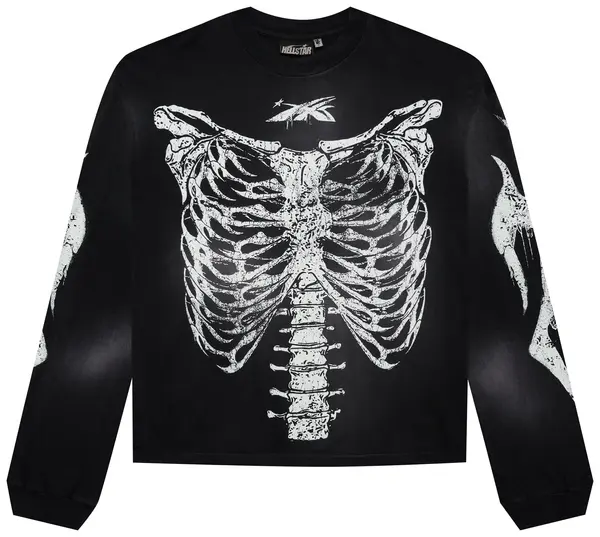HELLSTAR SKELETON LONGSLEEVE BLACK