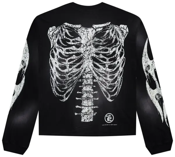 HELLSTAR SKELETON LONGSLEEVE BLACK - Thumbnail 2